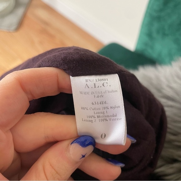 A.L.C. Strapless Brown Lace Ruched Bodycon Cocktail Party Dress 6314DL Size 0 - Picture 6 of 10